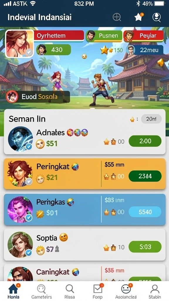 at777 - Karakter yang dapat Anda pilih dan kustomisasi.
