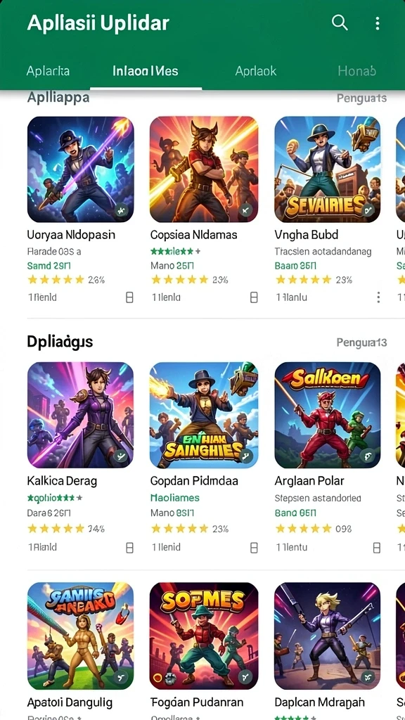 nesiafun - Tampilan menu utama NESIAFUN yang menarik.