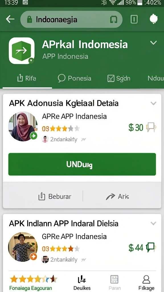 sm605 - Tampilan menu utama yang menarik dan intuitif.