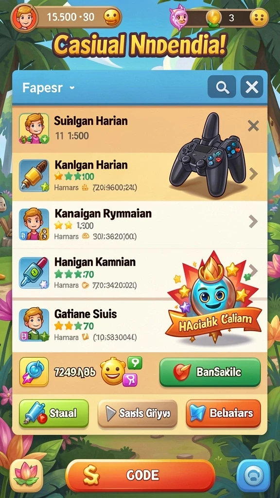 x168 - Tampilan menu utama yang menawan.